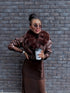 CHOCO jacket with choco fur "SAPPHIRE" CV2183 PRE-ORDER